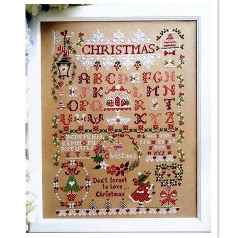 Embroidery Xmas Kits - 크리스마스 소녀 크로스 스티치 키트, 크리스마스