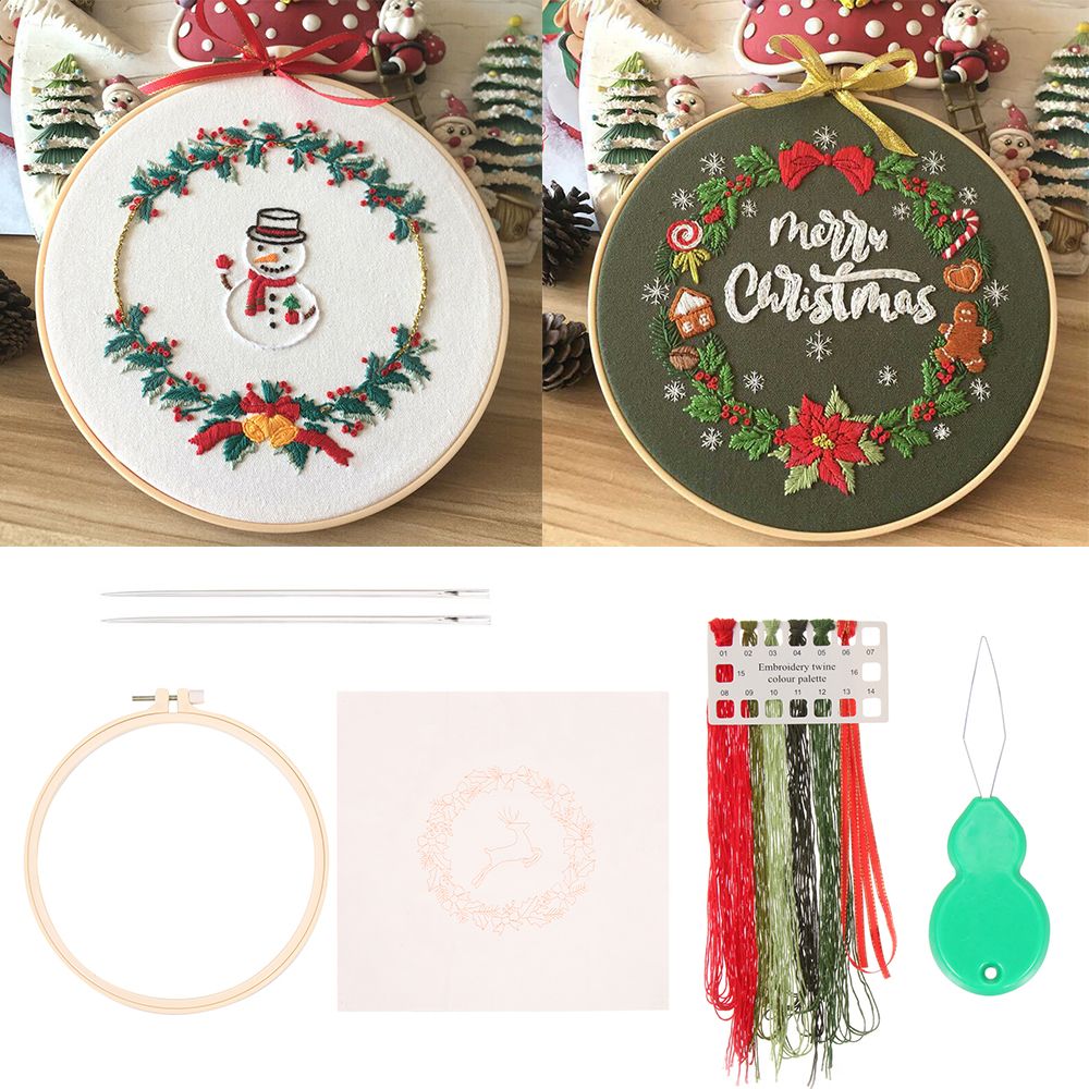Embroidery Xmas Kits - 예술 바느질 액세서리 바늘 스레드 바늘
