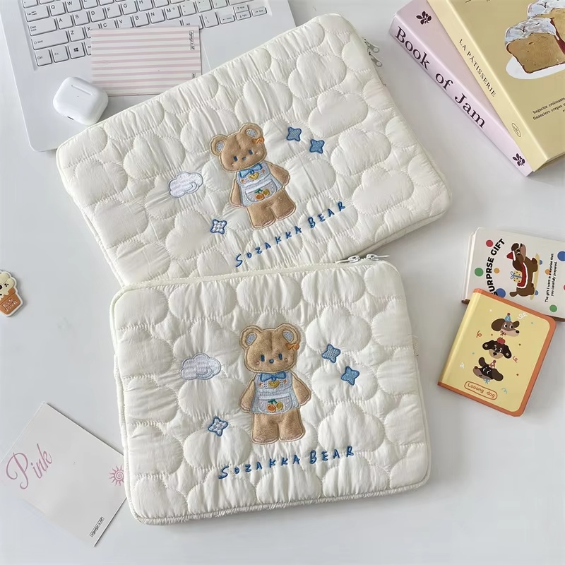 Embroidery Journal Book - 부드러운 구름 만화 자수 노트북 가방