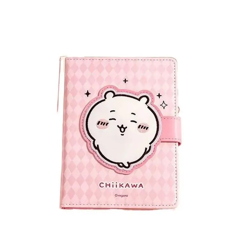 Embroidery Journal Book - Chiikawa Hachiware 마그네틱 클래스프 노트북 핑크