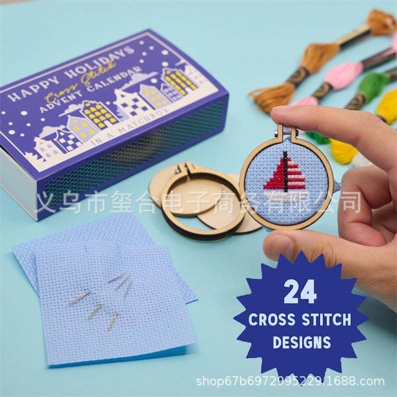 Embroidery Xmas Kits - DIY 크리스마스 크로스 스티치 어드벤트 캘린더
