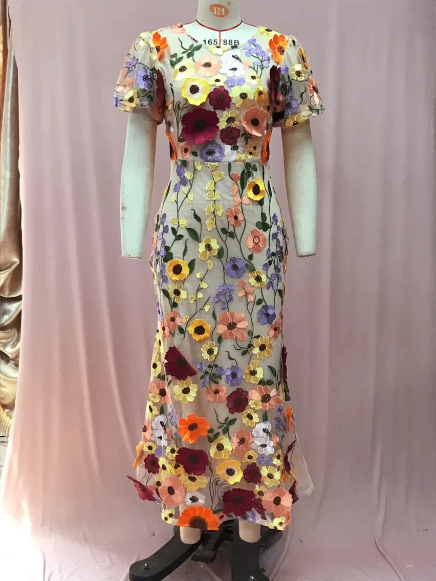 여름 여성 하이웨이스트 지퍼 무릎 길이 드레스 봄 럭셔 - Embroidery Zara 리뷰 및 가격