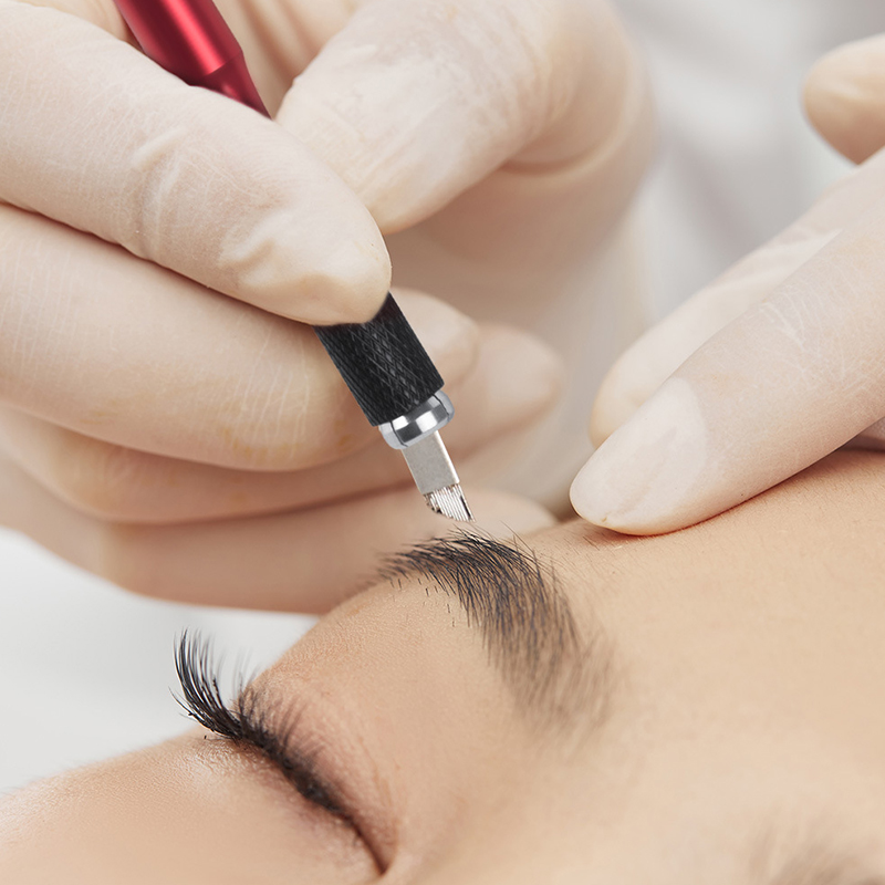 영구 화장 눈썹 입술 자수용 마이크로블레이딩 수동 타투 - Embroidery Eyebrow 리뷰 및 가격