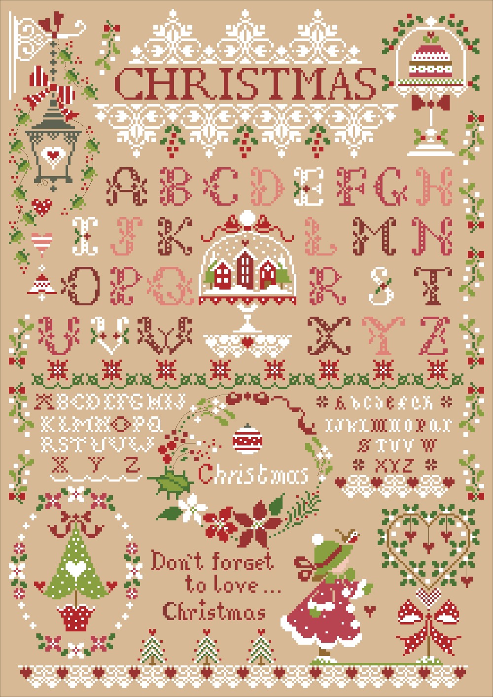 크리스마스 소녀 크로스 스티치 키트, 크리스마스 선물, - Embroidery Xmas Kits 리뷰 및 가격