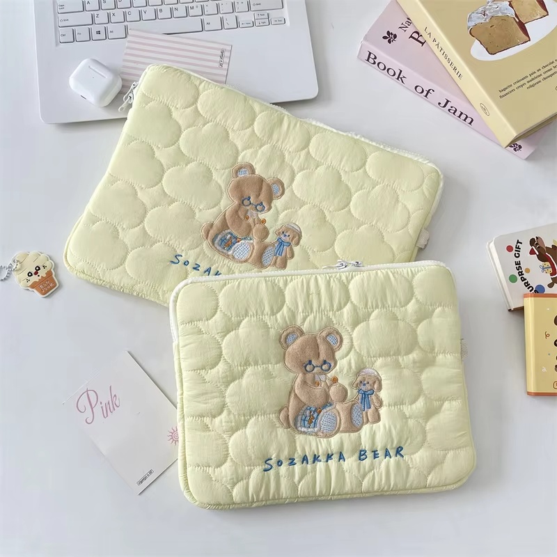 부드러운 구름 만화 자수 노트북 가방 13/14 인치  - Embroidery Journal Book 리뷰 및 가격