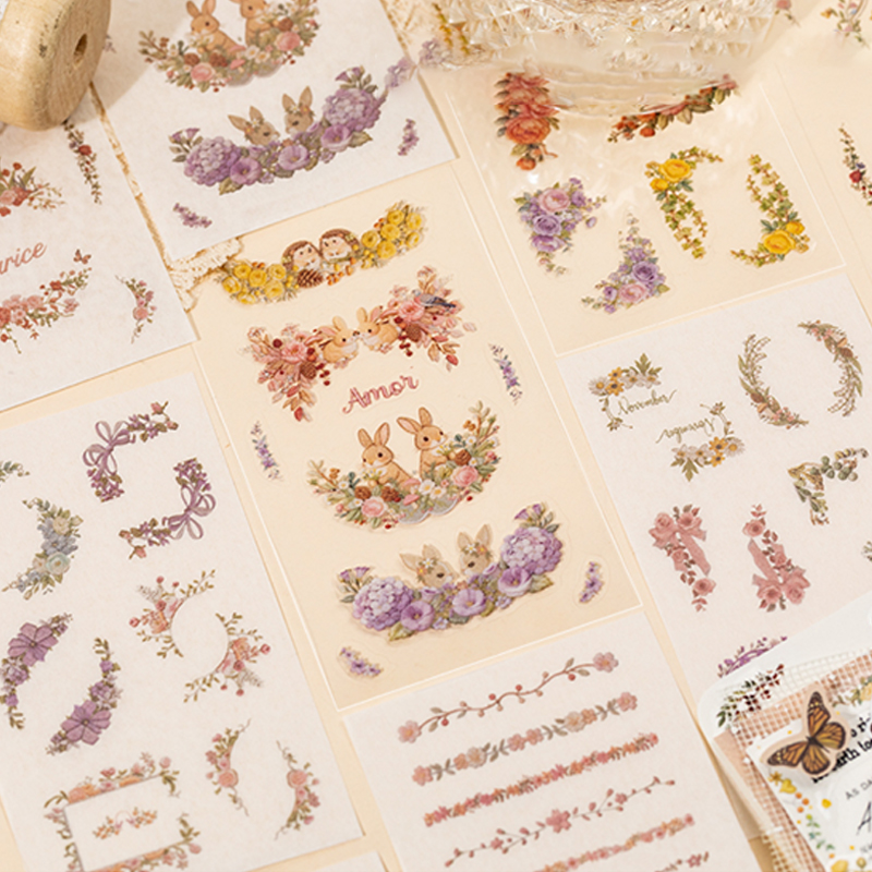 미스터페이퍼 20개 듀얼 소재 다이컷 스티커북 자수 패 - Embroidery Journal Book 리뷰 및 가격