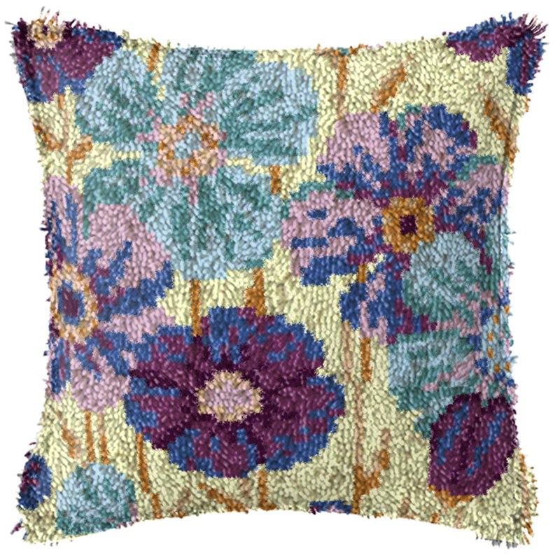 유럽풍 레트로 꽃무늬 래치훅 키트 세트 스미르나 베개  - Printed Embroidery Kit 리뷰 및 가격