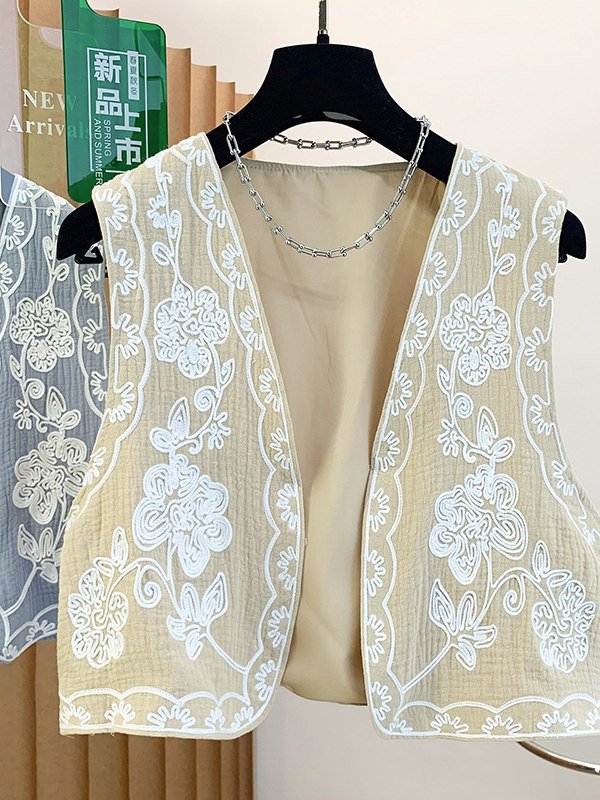 보헤미안 스타일 헤비 자수 여행용 오픈 가디건 베스트  - Embroidery Cardigan 리뷰 및 가격