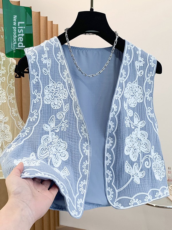 보헤미안 스타일 헤비 자수 여행용 오픈 가디건 베스트  - Embroidery Cardigan 리뷰 및 가격