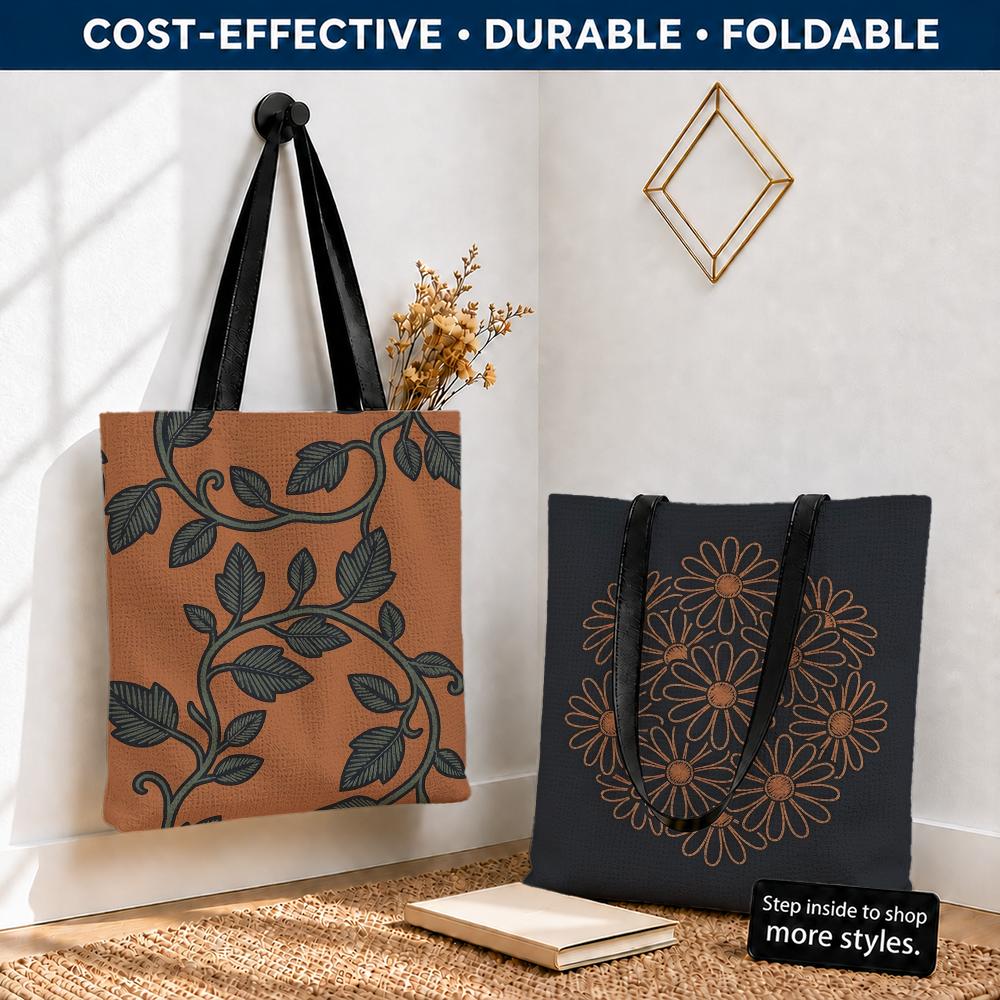 레트로 꽃무늬 자수 효과가 있는 수납 가방 폴리에스터  - Embroidery Effect Canva 리뷰 및 가격