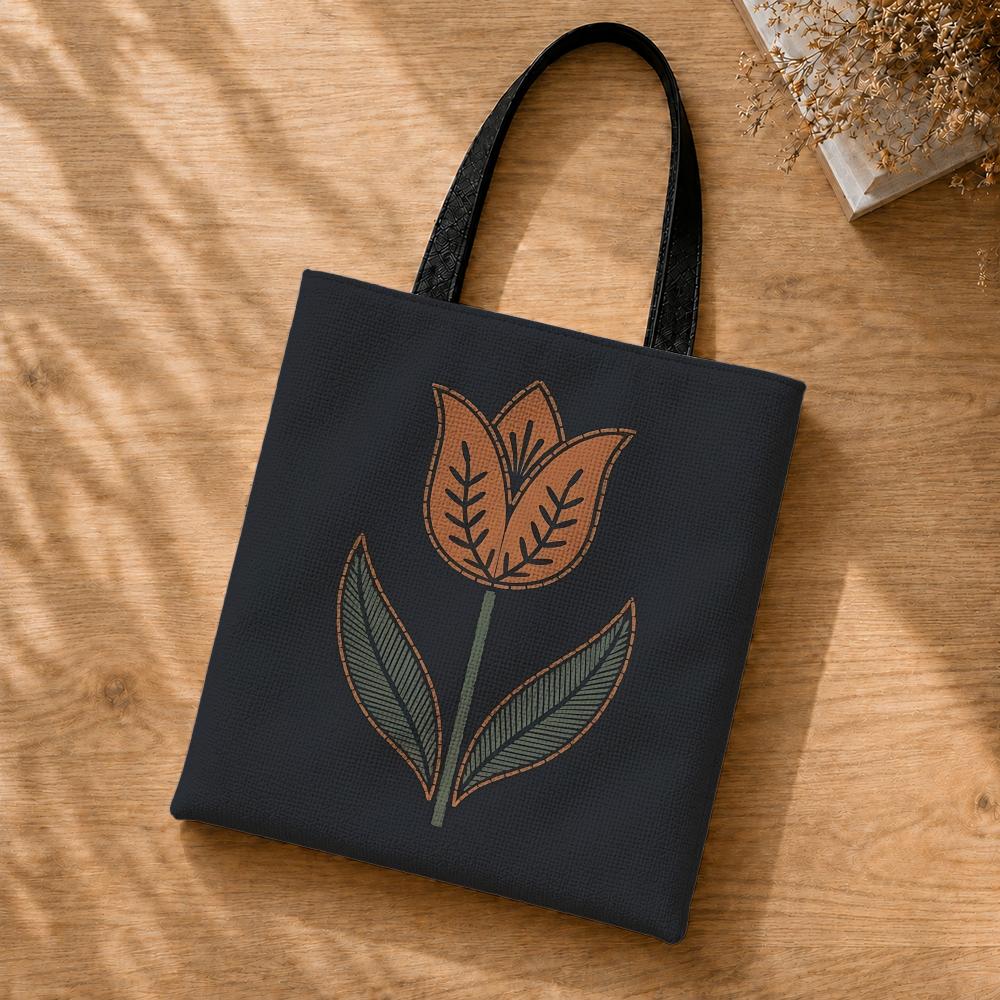 레트로 꽃무늬 자수 효과가 있는 수납 가방 폴리에스터  - Embroidery Effect Canva 리뷰 및 가격