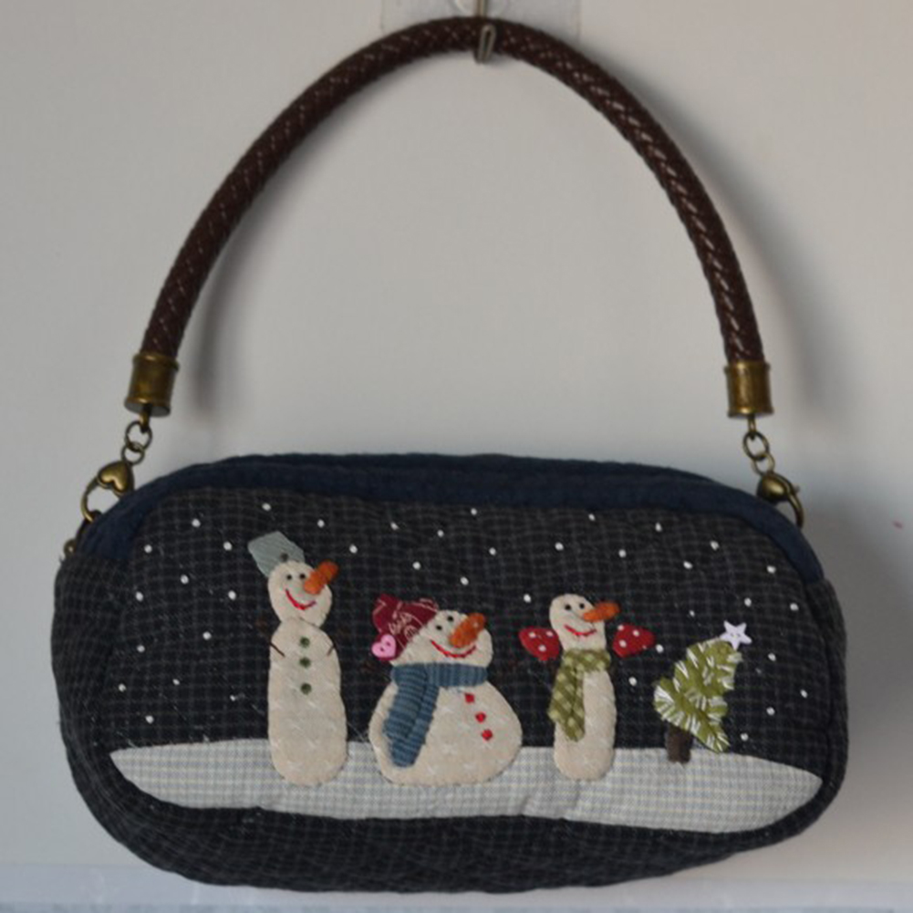 DIY 스노우 숄더백 패치워크 스텐실 플라스틱 퀼팅 프 - Embroidery Xmas Kits 리뷰 및 가격