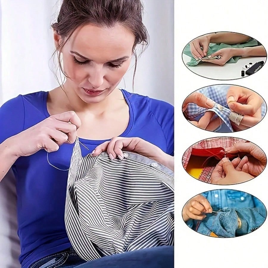 1개 휴대용 바느질 키트, 다양한 색상의 실 가정용 바 - Embroidery For Beginners 리뷰 및 가격