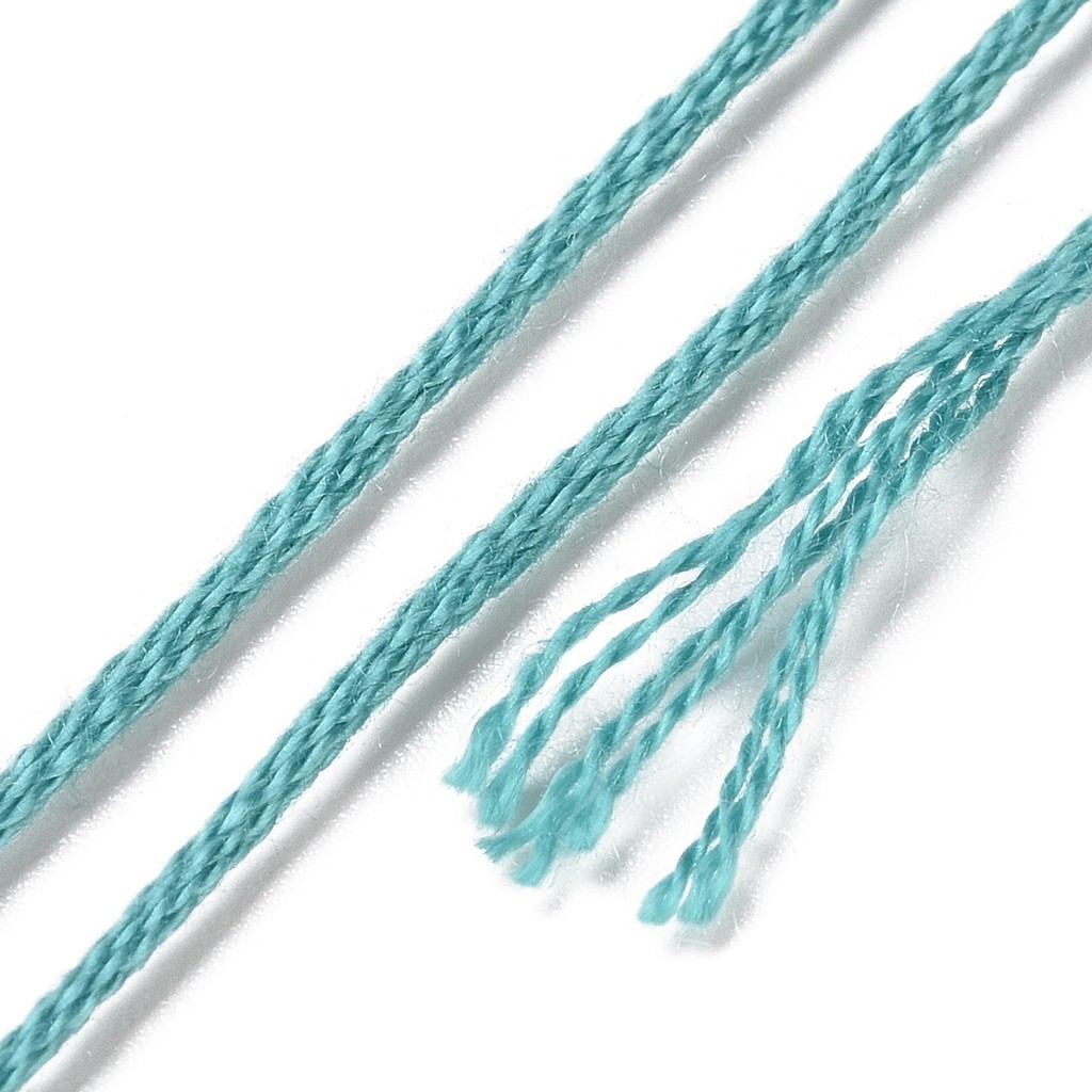 1세트 8가닥 0.5mm 6겹 폴리에스터 자수실 비즈  - Embroidery Stitches 리뷰 및 가격